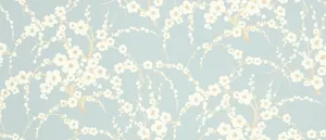 Minimalist White Floral Wallpaper