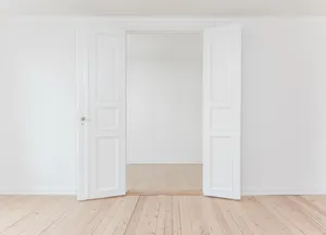 Minimalist White Room Wallpaper