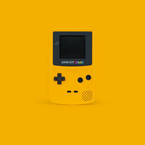 Minimalist Yellow Game Boy Color Wallpaper