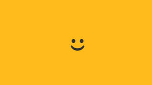 Minimalist Yellow Smile Wallpaper