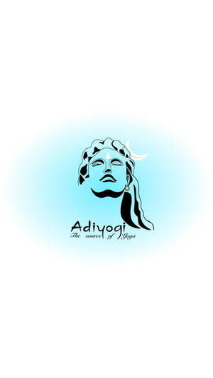 Minimalistic Adiyogi Shiva Illustration Wallpaper