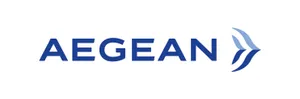 Minimalistic Aegean Airlines Flag Carrier Logo Wallpaper