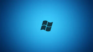 Minimalistic Blue And Black Windows 7 Screen Wallpaper