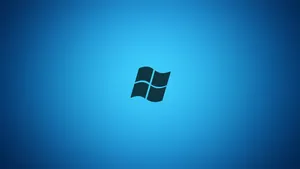 Minimalistic Blue And Black Windows 7 Screen Wallpaper