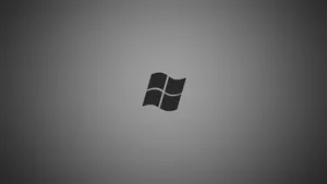 Minimalistic Dark Windows Logo Wallpaper