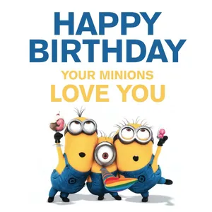 Minion Birthday Love You Wallpaper