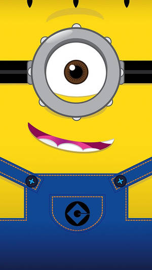 Minion Cute Face Fanart Wallpaper