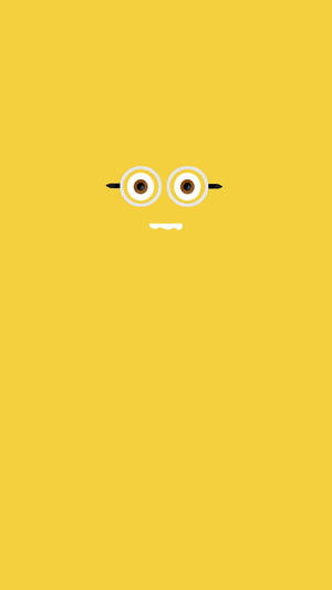 Minion Face Minimalist Iphone Wallpaper