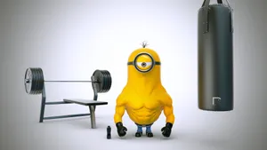 Minion In Gym Despicable Me 3 Wallpaper