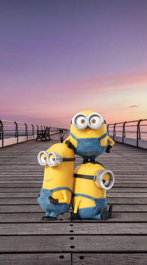 Minions Sunset Digital Art Wallpaper
