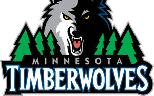 Minnesota Timberwolves Logo In White Wallpaper