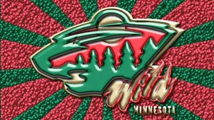 Minnesota Wild Plastic Effect Wallpaper
