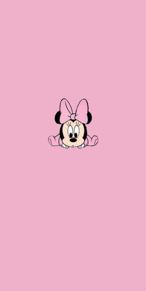 Minnie Mouse Looking Precious In Pink Wallpaper