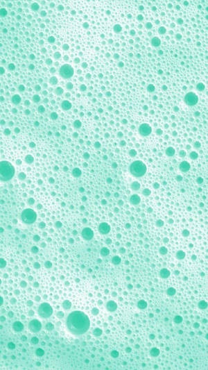 Mint Green Aesthetic Bubble Wallpaper