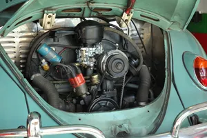 Mint Green Volkswagen Engine Wallpaper