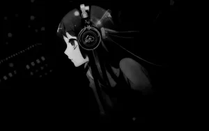 Mio Akiyama Black Anime Wallpaper