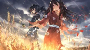 Mio And Hyakkimaru Dororo Wallpaper
