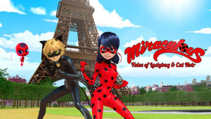 Miraculous Ladybug Eiffel Tower Wallpaper