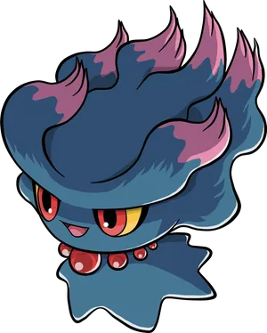 Misdreavus Hovering In The Night Sky Wallpaper