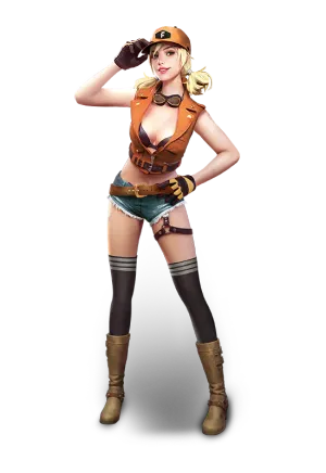 Misha As Free Fire Character Wallpaper