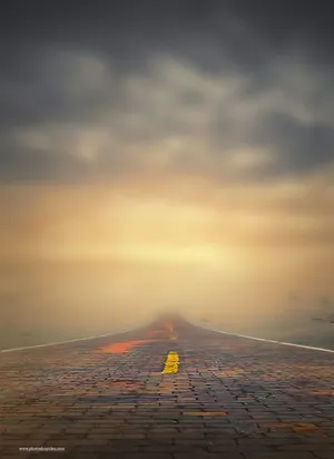Misty Roadto Horizon.jpg Wallpaper