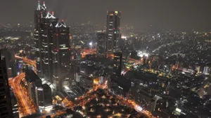 Misty Tokyo City Wallpaper