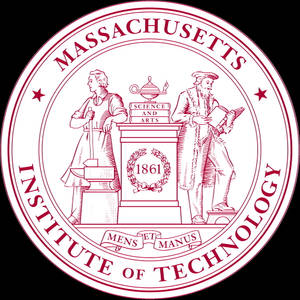 Mit Emblem In Dark Backdrop Wallpaper