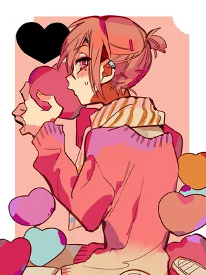 Mitsuba Sousuke Colorful Hearts Wallpaper