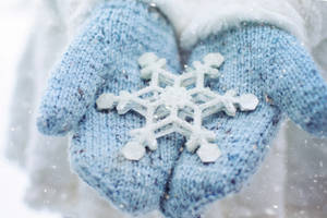 Mittens, Snowflake, Winter Wallpaper