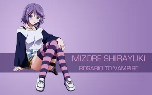 Mizore Shira Uk Rosado To Vampire Wallpaper