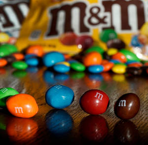 Mms Peanut Coated Chocolates Wallpaper