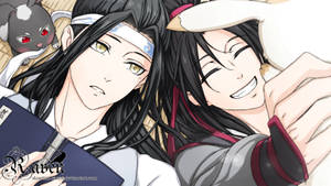 Mo Dao Zu Shi Cute Wangxian Couple Wallpaper