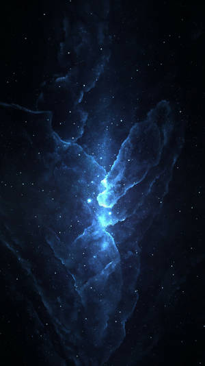 Mobile 4k Blue Nebula Wallpaper