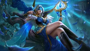 Mobile Legends Heroes Indigo Aviatrix Wallpaper