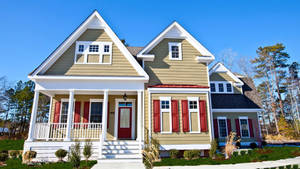 Modern Attic House Wallpaper