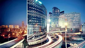 Modern Buildings Paris Wallpaper