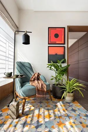 Modern Cozy Reading Nook Interior Design Wallpaper