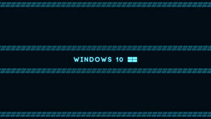 Modern Digital Lock Screen On A Windows 10 Computer Wallpaper