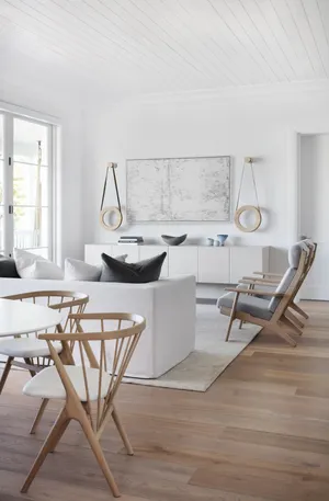 Modern Minimalist Living Room Interior Wallpaper