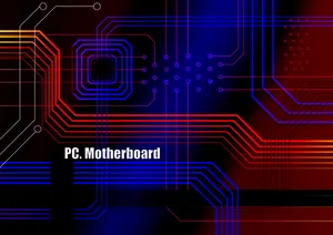 Modern Motherboard Close-up View Wallpaper
