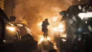 Modern Warfare Battle In The City Wallpaper