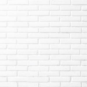 Modern White Brick Stretcher Bond Wallpaper