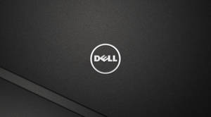 Modest Black Dell Logo Wallpaper
