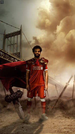Mohamed Salah Liverpool Fan Art Wallpaper
