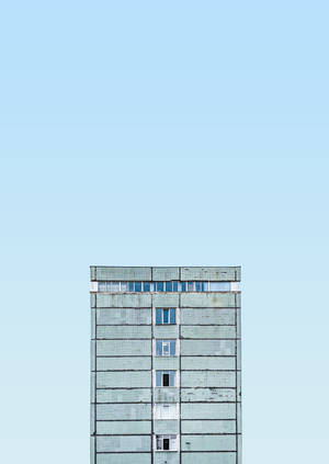 Moldova Grey Chișinău Building Wallpaper