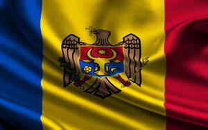 Moldova's Silk Flag - A Vibrant Symbol Of National Pride Wallpaper