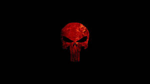 Molten Red Punisher Logo Wallpaper
