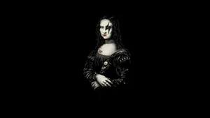 Mona Lisa Metal Rock Wallpaper
