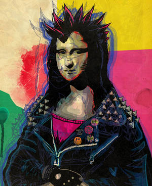 Mona Lisa Rocker Phone Wallpaper