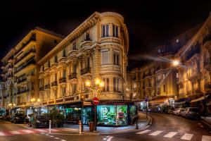 Monaco City At Night Wallpaper